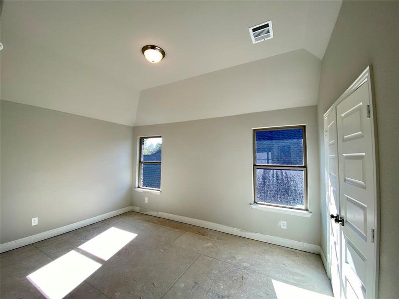 Bed 2 with vaulted ceilings