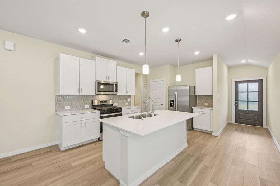 Photo is not of the actual home, but is an inspirational photo of builder’s model home and may depict options, furnishings, and/or decorator features that are not included