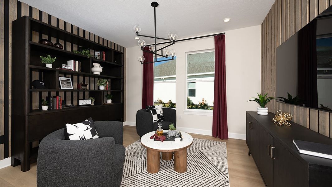 Representative furnished interior of a home built from the Monte by Taylor Morrison in Center Lake Ranch Community Group Page, St. Cloud (Image 12).