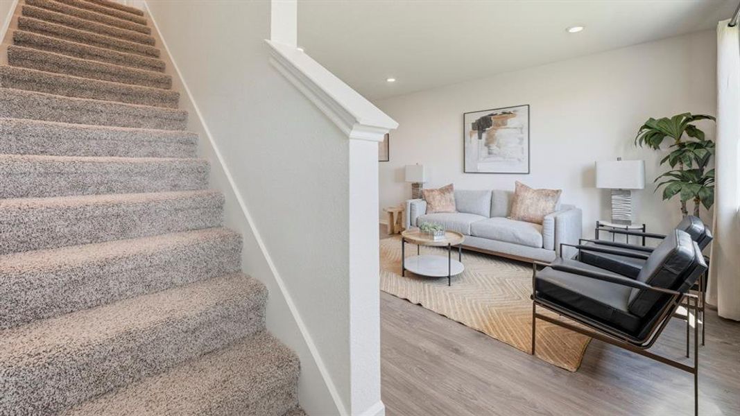 Furnished interior view inside a new home in Arbor Trails South, Princeton (Image 11).