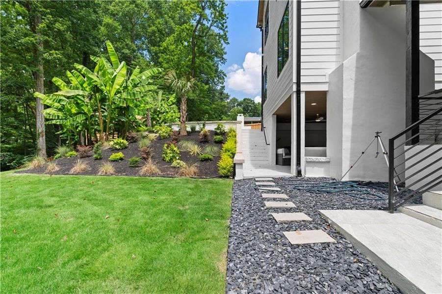 Exterior details and patio area of a home in , Atlanta (Image 45). Exterior details and patio area of a home in , Atlanta (Image 45).