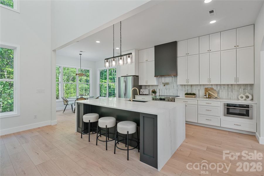 Furnished interior view inside a new home in , Clover (Image 6).