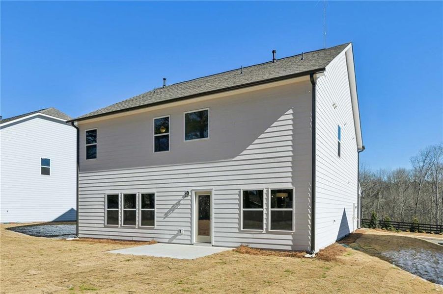 Exterior details and patio area of a home in The Estates at Casteel, Bethlehem (Image 3).
