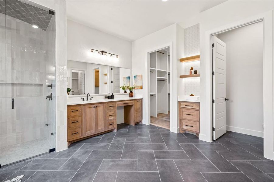 Primary Bath with Coffee Bar Primary Bath with Coffee Bar