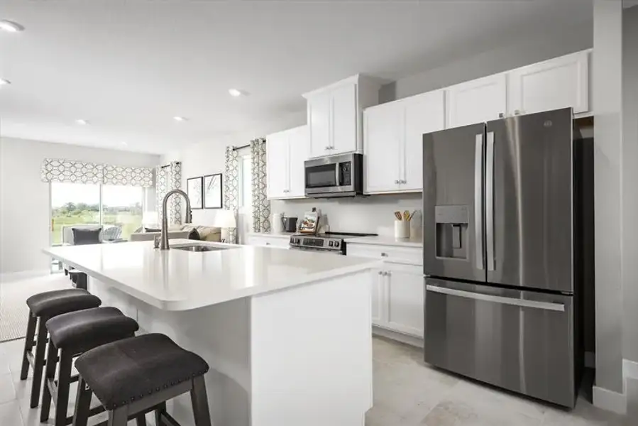 Furnished interior view inside a new home in Emerald Fields Villas, Hudson (Image 4).