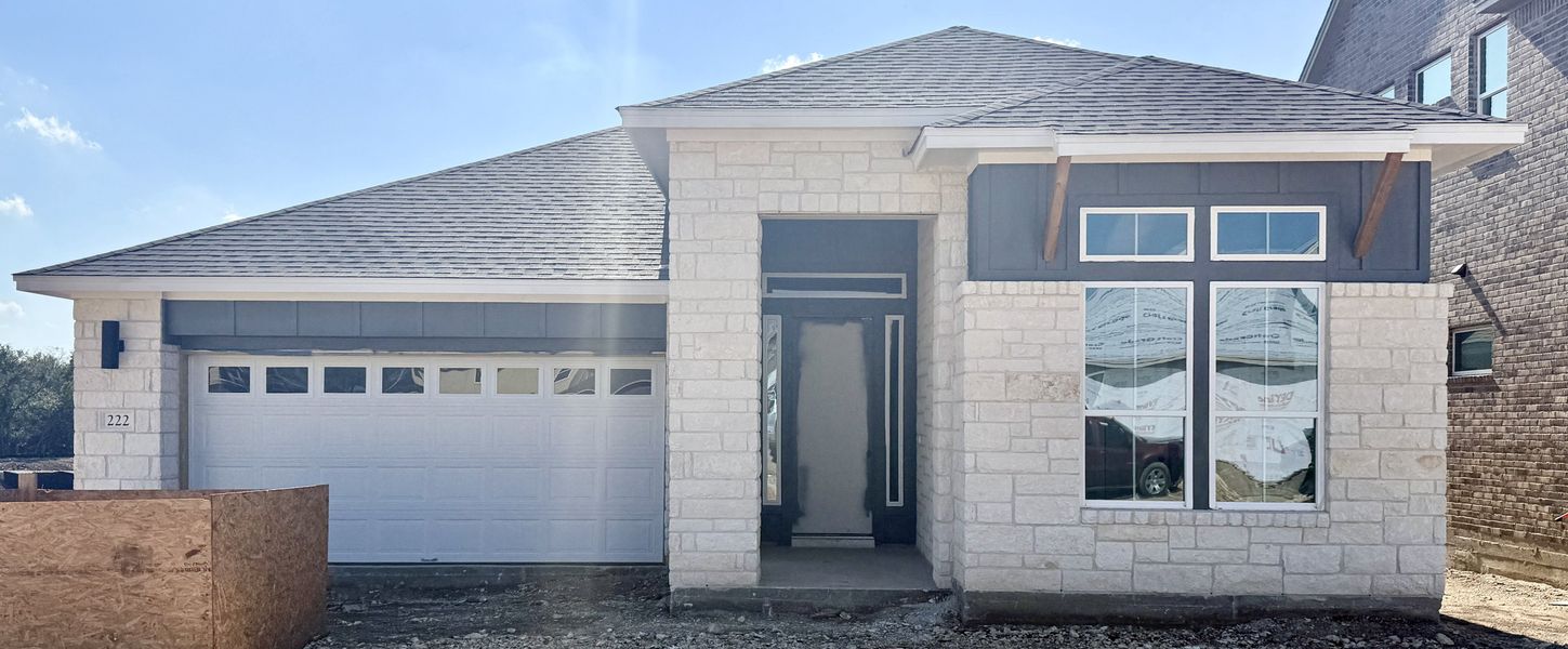 Exterior details and patio area of a home in Persimmon, Buda (Image 3). Exterior details and patio area of a home in Persimmon, Buda (Image 3).