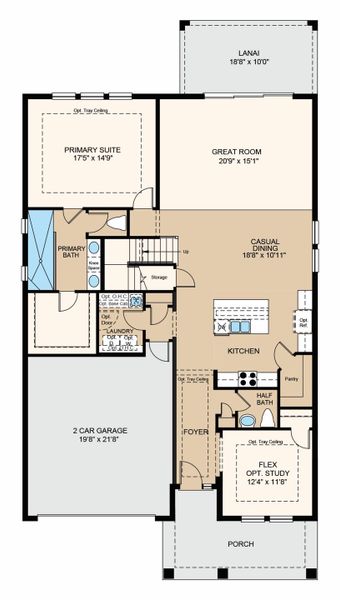 2D floor plan layout of this home in Tiburon, Nokomis, FL (Image 3). 2D floor plan layout of this home in Tiburon, Nokomis, FL (Image 3).