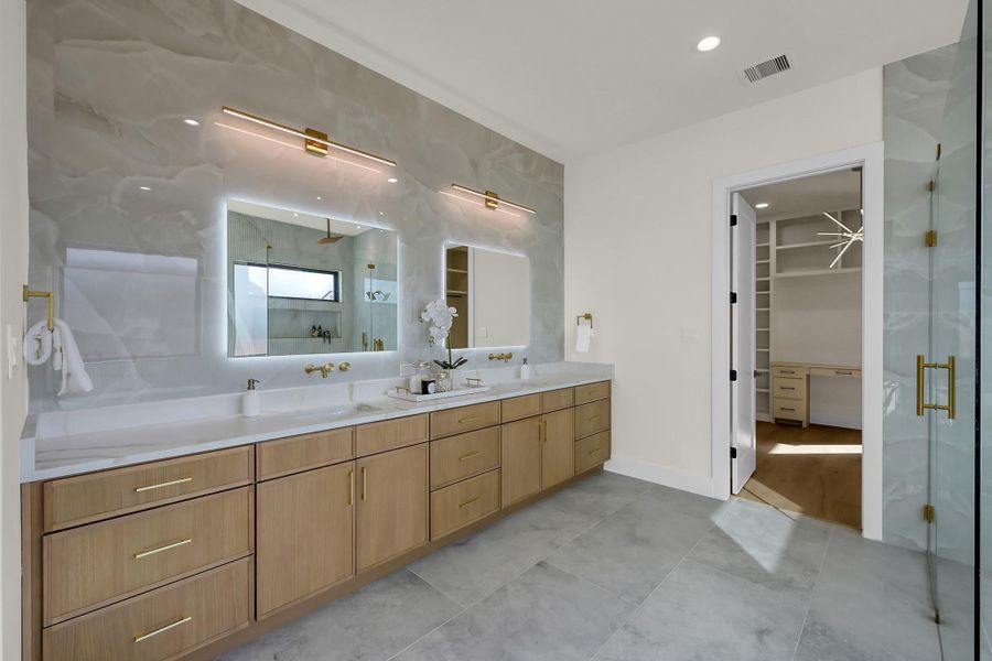 Furnished interior view inside a new home in , Willis (Image 10).