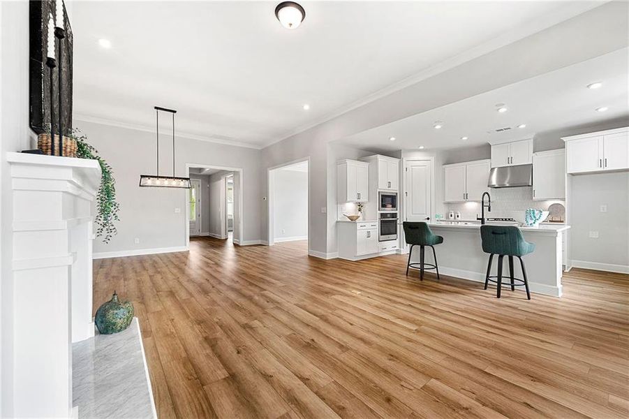 Furnished interior view inside a new home in Cresswind Georgia at Twin Lakes, Hoschton (Image 9).