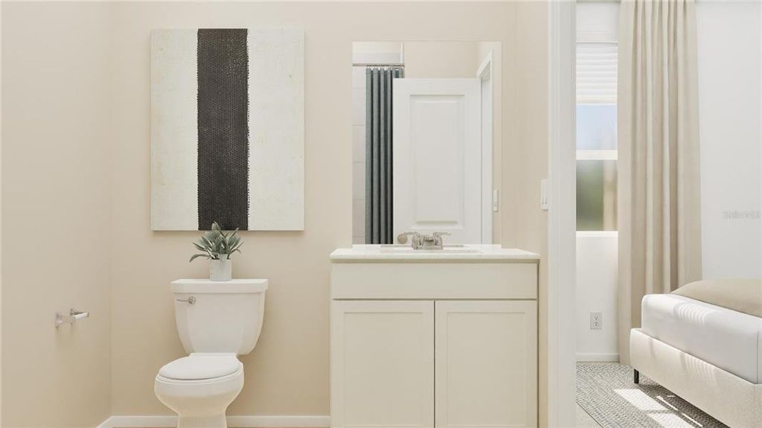 Furnished interior view inside a new home in Wellness Ridge, Clermont (Image 21).