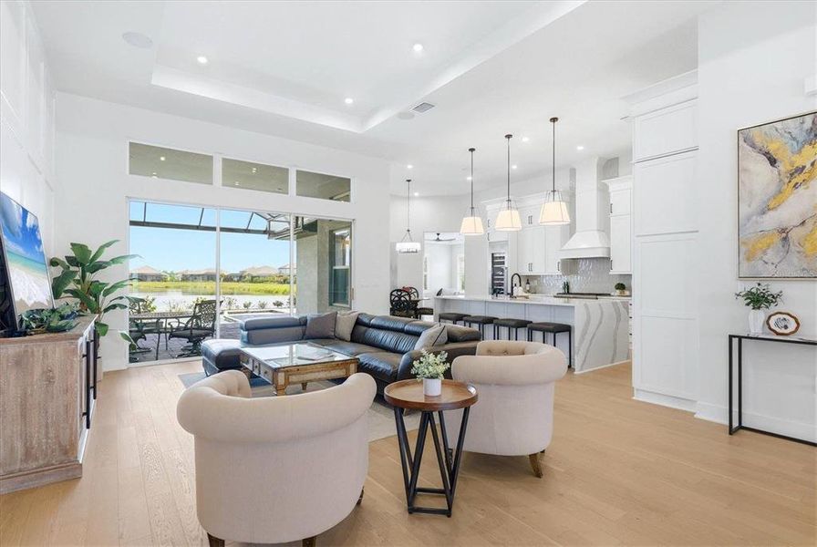 Furnished interior view inside a new home in , Sarasota (Image 8).