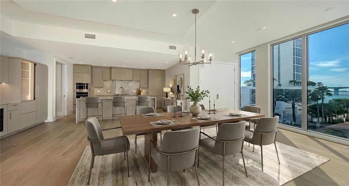 Furnished interior view inside a new home in , Sarasota (Image 4).