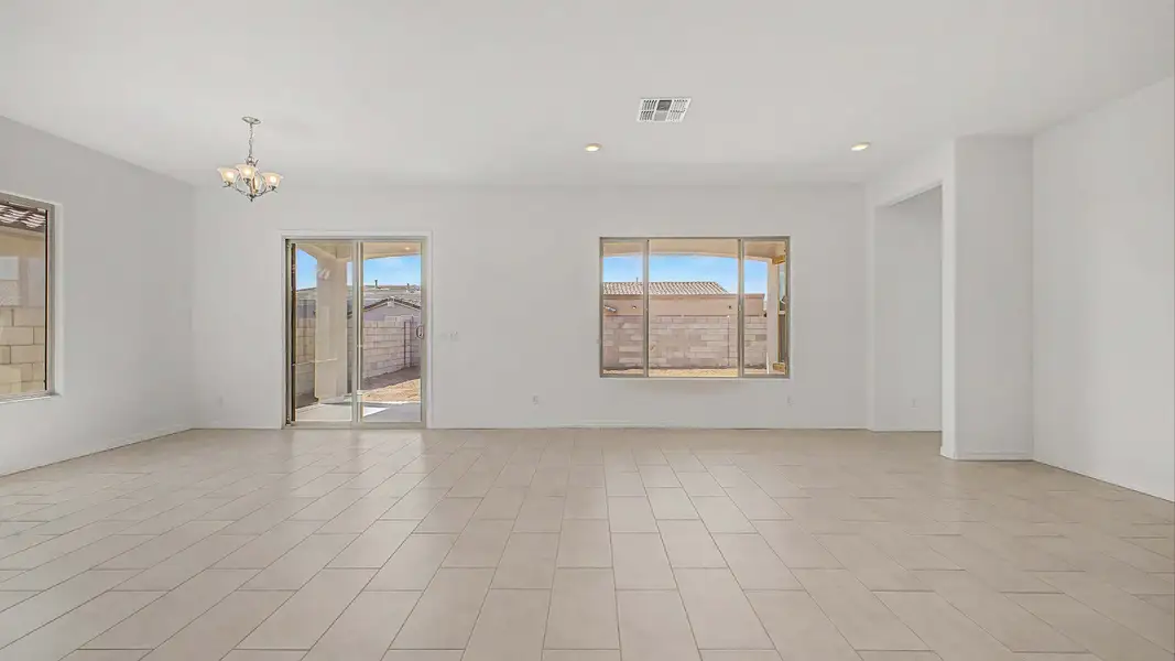 Furnished interior view inside a new home in Arroyo Seco - Hacienda, Buckeye (Image 3).