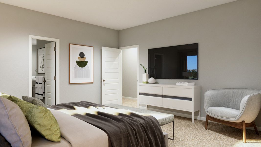 Representative furnished interior of a home built from the The Sienna - April Sound by Legend Homes in Lake Conroe Area Homes, Montgomery (Image 15).