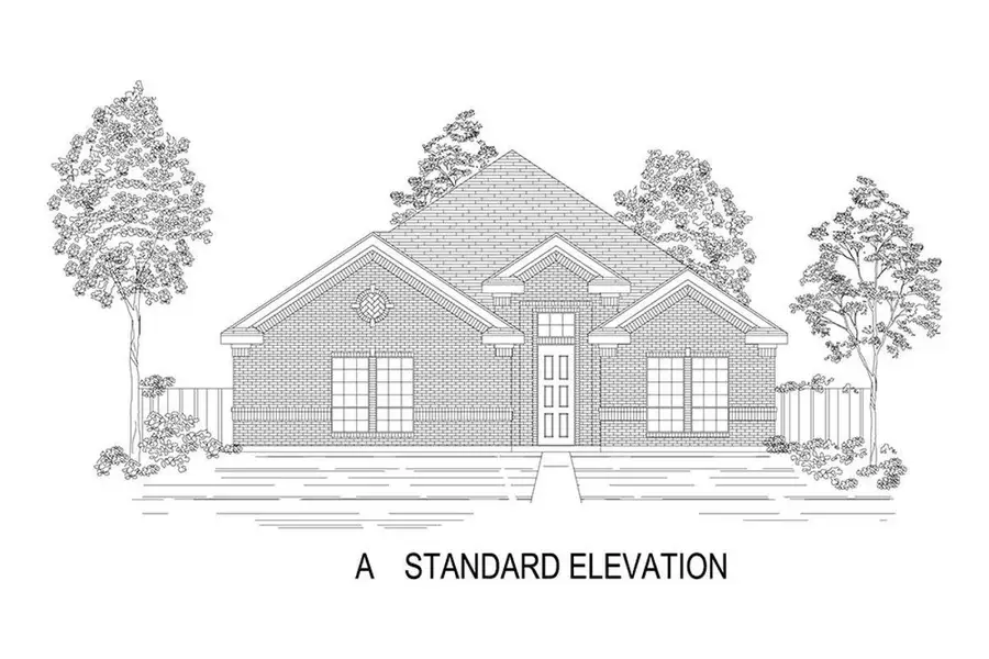 Representative rendering of the exterior for the Woodford FS-HL by First Texas Homes (Image 3).