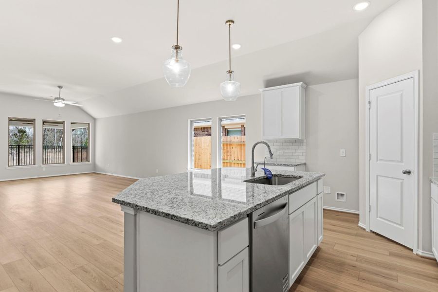 Furnished interior view inside a new home in Grand Central Park, Conroe (Image 7).