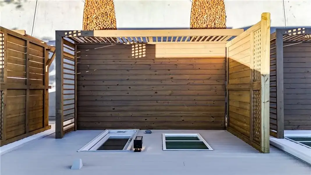Exterior details and patio area of a home in , Mableton (Image 3). Exterior details and patio area of a home in , Mableton (Image 3).
