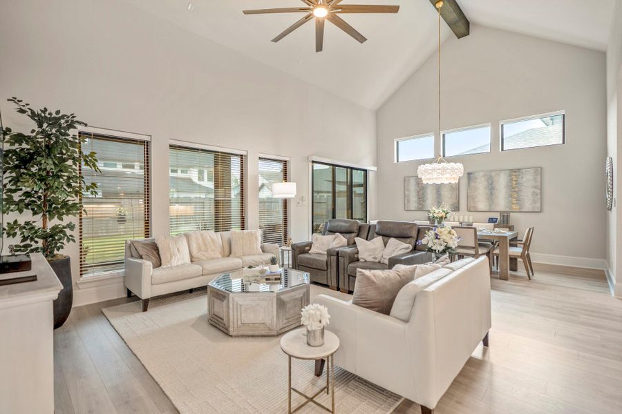 Furnished interior view inside a new home in The Highlands - 65', Porter (Image 9).