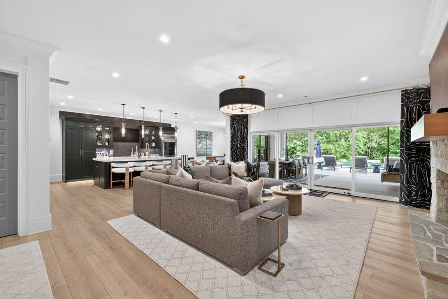 Furnished interior view inside a new home in , Braselton (Image 67).