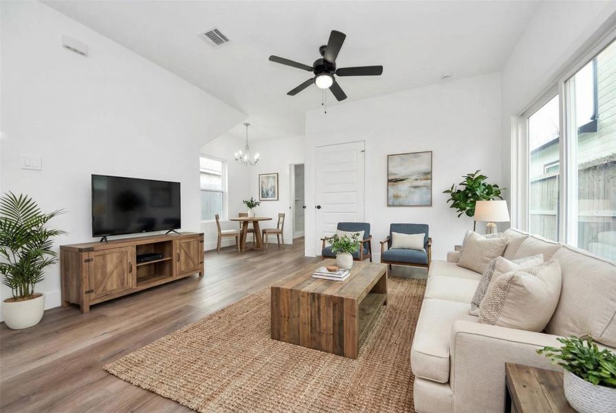 Furnished interior view inside a new home in , Houston (Image 8).