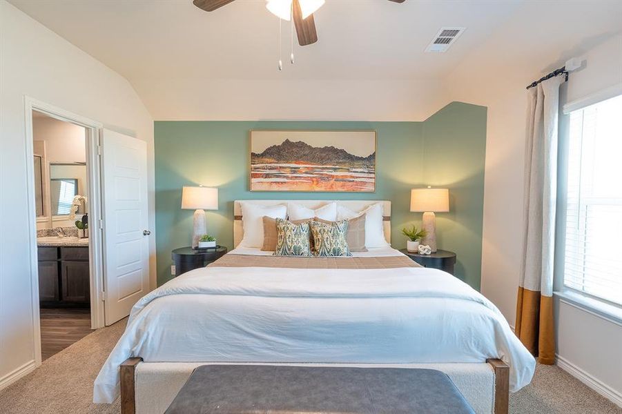 Furnished interior view inside a new home in Retreat at Fossil Creek, Fort Worth (Image 30).