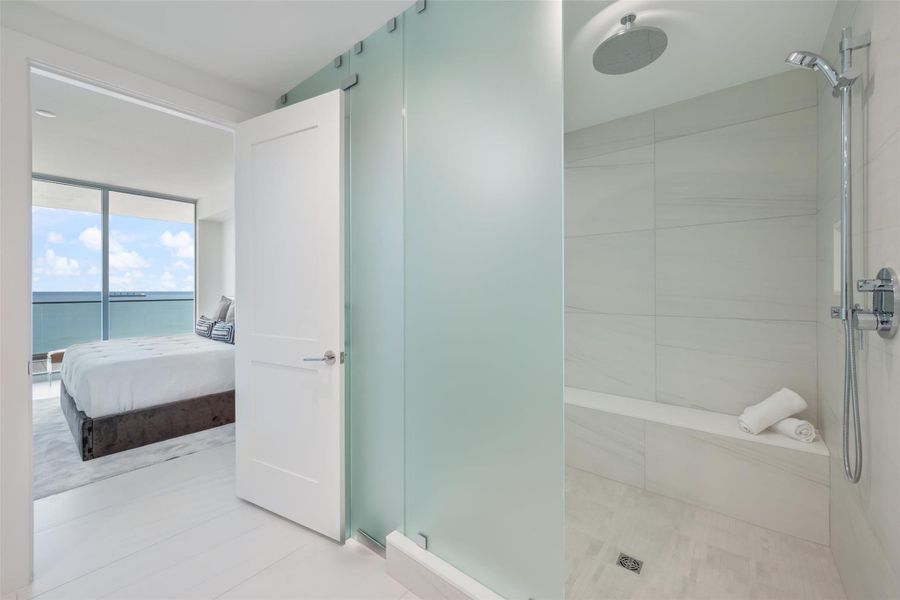 Shower in Primary Bathroom Shower in Primary Bathroom