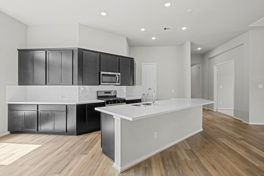Furnished interior view inside a new home in The Trails, New Caney (Image 7).