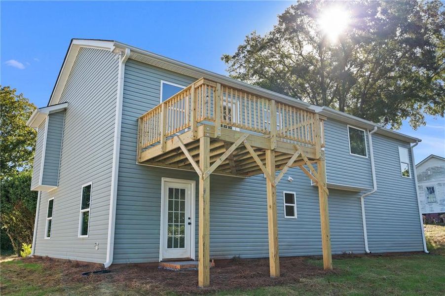 Exterior details and patio area of a home in , Cornelia (Image 17). Exterior details and patio area of a home in , Cornelia (Image 17).