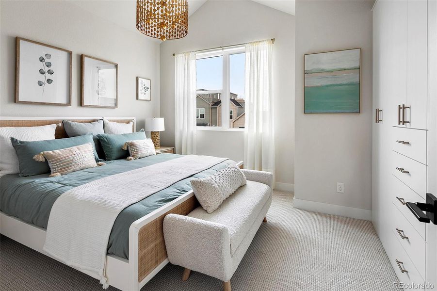 Furnished interior view inside a new home in , Denver (Image 11). Furnished interior view inside a new home in , Denver (Image 11).