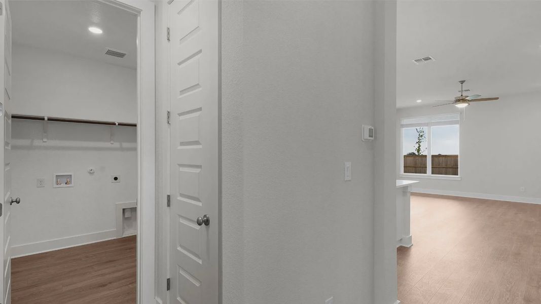 Representative unfurnished interior of a home built from the Lucas by Chesmar Homes in Santa Rita Ranch, Liberty Hill (Image 9). Representative unfurnished interior of a home built from the Lucas by Chesmar Homes in Santa Rita Ranch, Liberty Hill (Image 9).