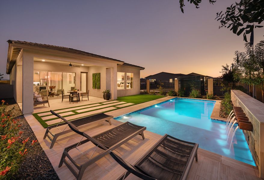 Representative exterior details of a home built from the The Muscat by David Weekley Homes in Artesa at Soleo, San Tan Valley (Image 3). Representative exterior details of a home built from the The Muscat by David Weekley Homes in Artesa at Soleo, San Tan Valley (Image 3).