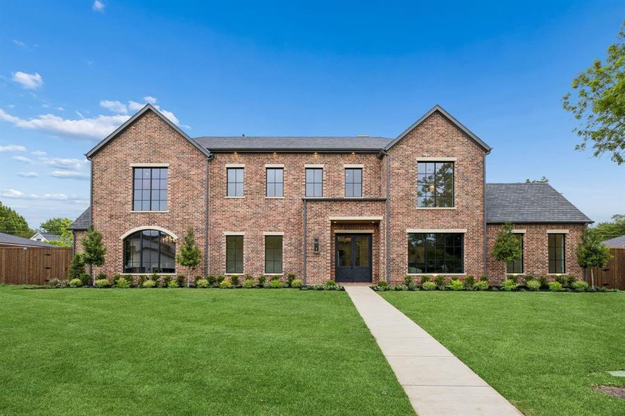 Front exterior of a new home in , Dallas, TX, highlighting curb appeal (Image 1). Front exterior of a new home in , Dallas, TX, highlighting curb appeal (Image 1).