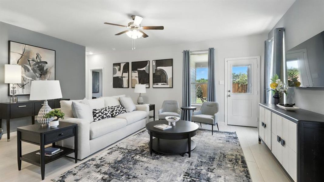 Furnished interior view inside a new home in The Canyons, Keene (Image 16). Furnished interior view inside a new home in The Canyons, Keene (Image 16).