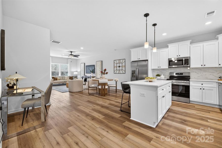 Furnished interior view inside a new home in , Charlotte (Image 11).