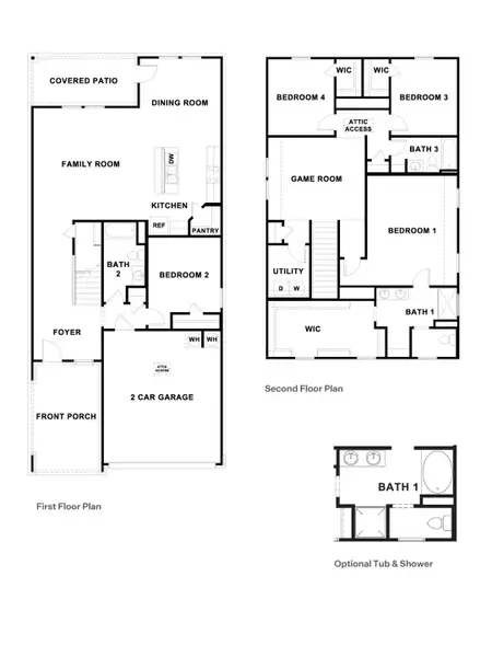 2D floor plan layout of this home in Mayfair, New Braunfels, TX (Image 4). 2D floor plan layout of this home in Mayfair, New Braunfels, TX (Image 4).