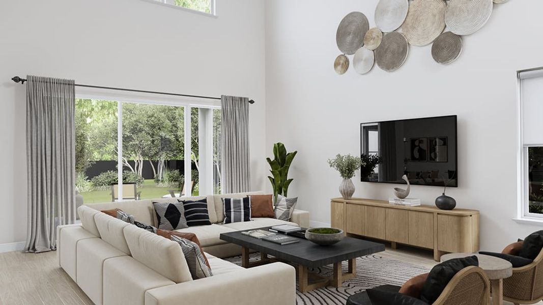 Representative furnished interior of a home built from the Nantucket by Taylor Morrison in Coasterra Community Group Page, Palmetto (Image 7).