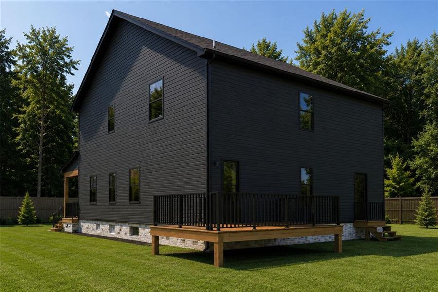 Exterior details and patio area of a home in , Atlanta (Image 4).