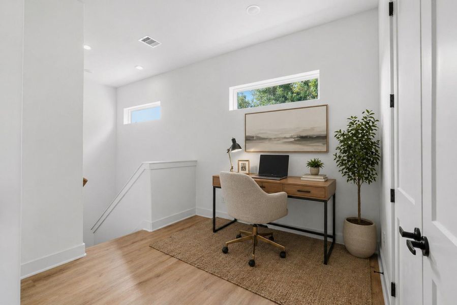 Furnished interior view inside a new home in , Houston (Image 18).