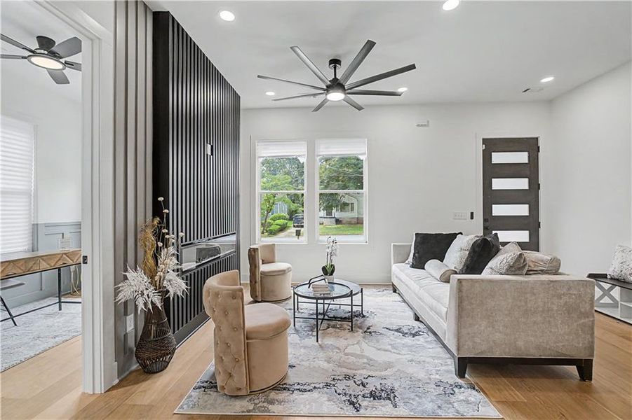 Furnished interior view inside a new home in , Atlanta (Image 15). Furnished interior view inside a new home in , Atlanta (Image 15).