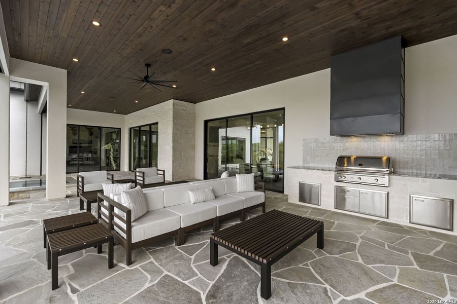 Exterior details and patio area of a home in , Boerne (Image 24).