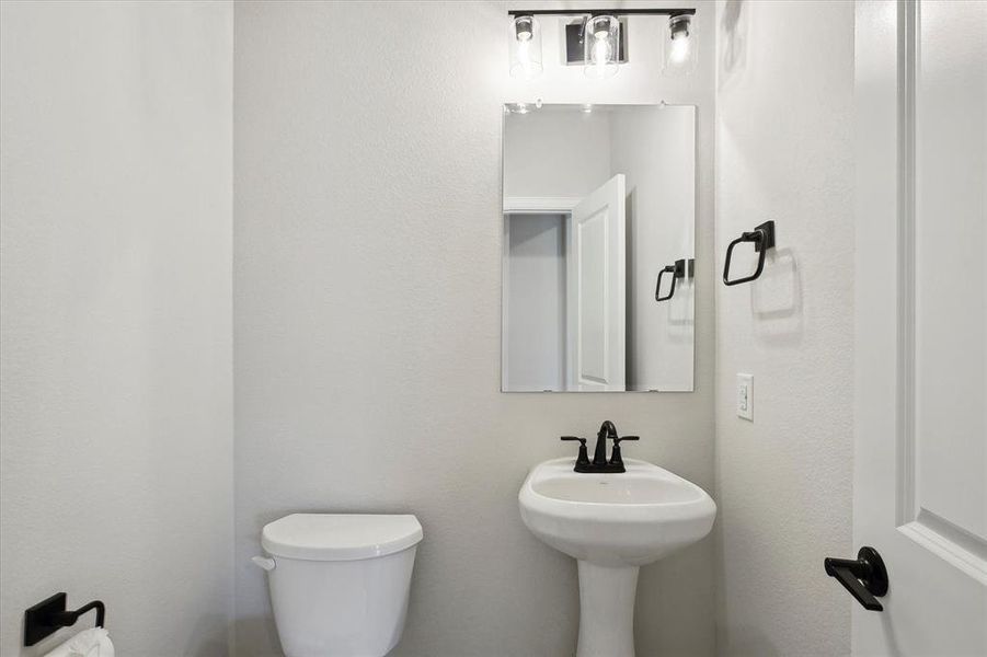 Half bath with toilet