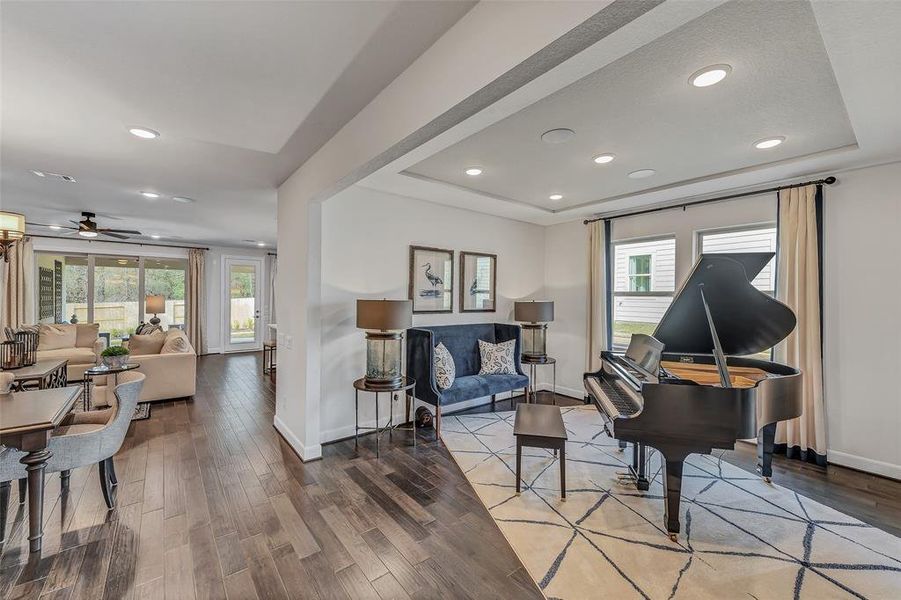 Representative Photo. Amazing views of the inticately designed Driftwood displaying flex space flowing into the formal dining room and family room