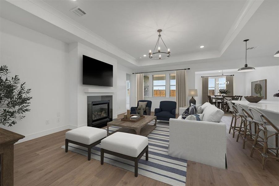 Furnished interior view inside a new home in Timberbrook, Justin (Image 30). Furnished interior view inside a new home in Timberbrook, Justin (Image 30).