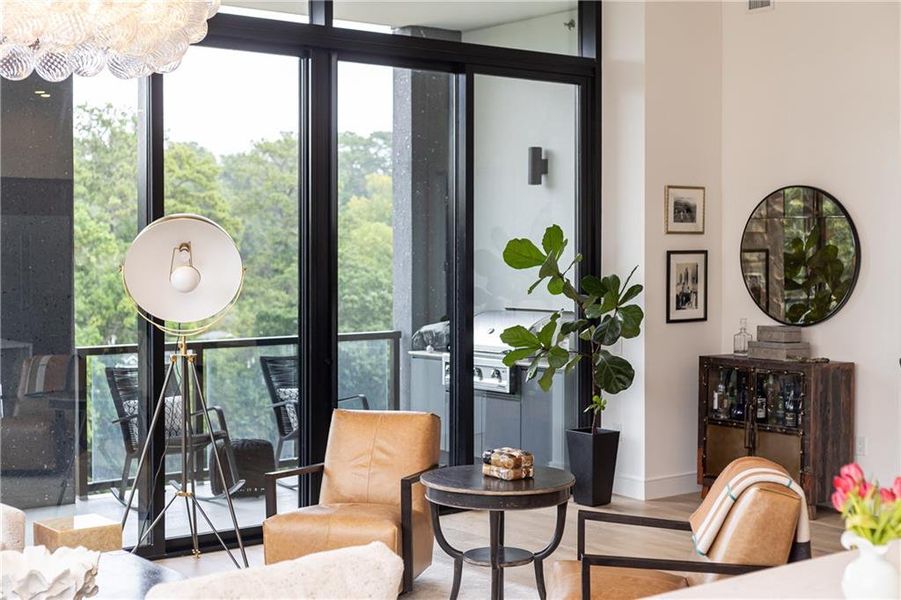 Furnished interior view inside a new home in , Atlanta (Image 25).