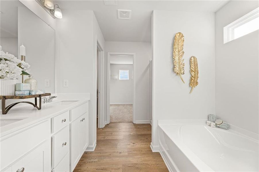 Furnished interior view inside a new home in Union Heights, Flowery Branch (Image 22).