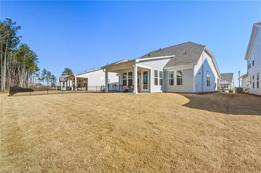 Exterior details and patio area of a home in , Hoschton (Image 4).