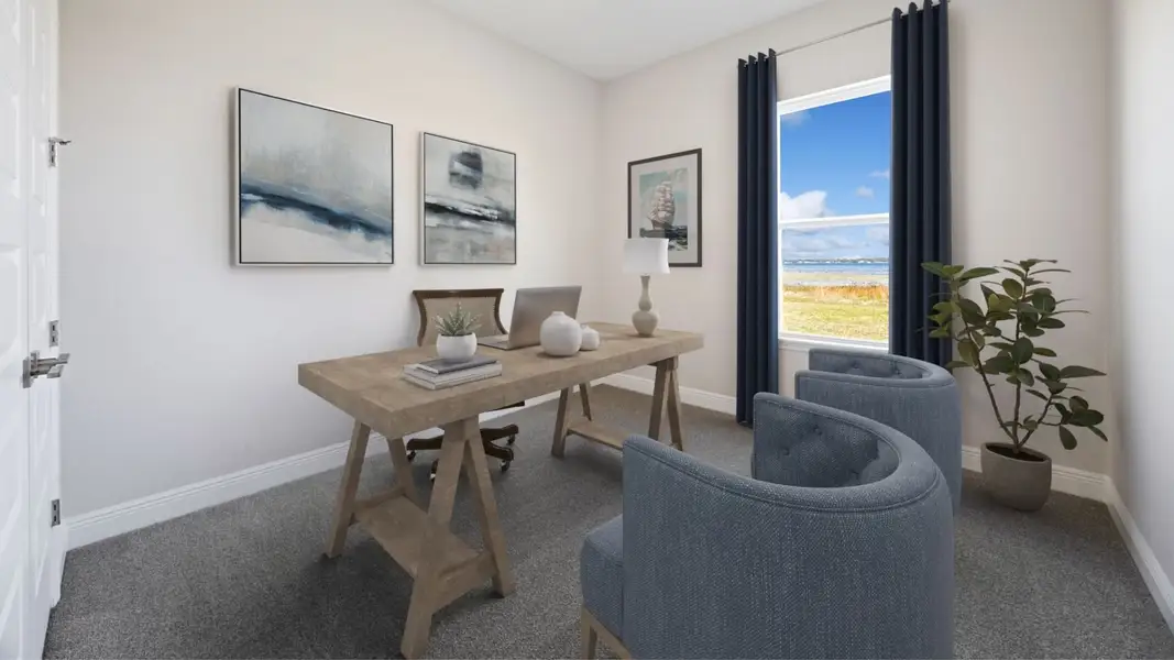 Furnished interior view inside a new home in Buena Lago, St. Cloud (Image 11).