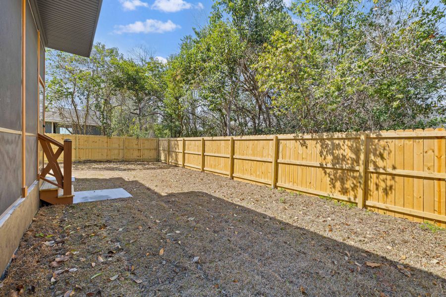 Exterior details and patio area of a home in , North Charleston (Image 29).