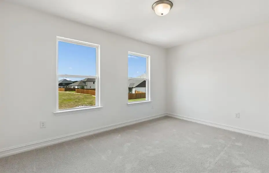 *Floorplan representation, not actual home - Spacious secondary bedroom