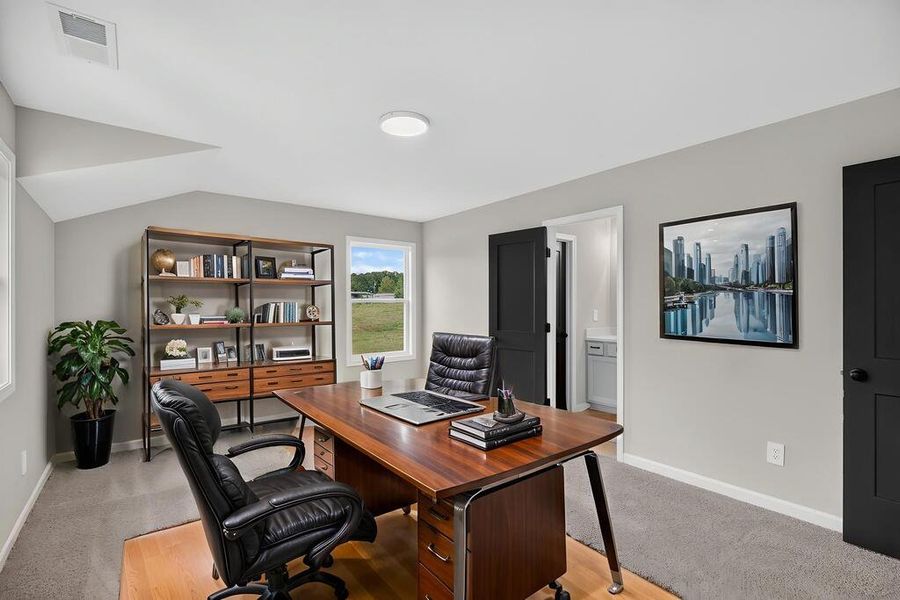 Furnished interior view inside a new home in Blackwelder Bluff, Bowdon (Image 18).